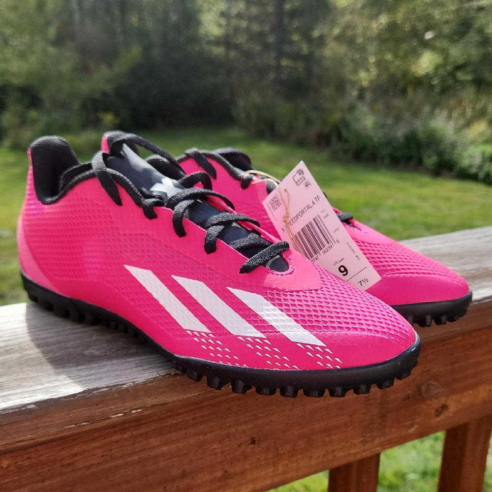 Adidas Bright Pink Turf Shoes